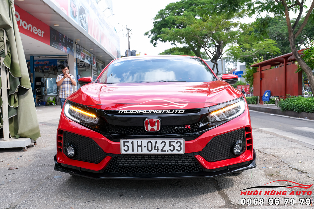 độ Body Kit Honda Civic 2020 Mẫu Type R Xe Mau đỏ Mười Hung Auto