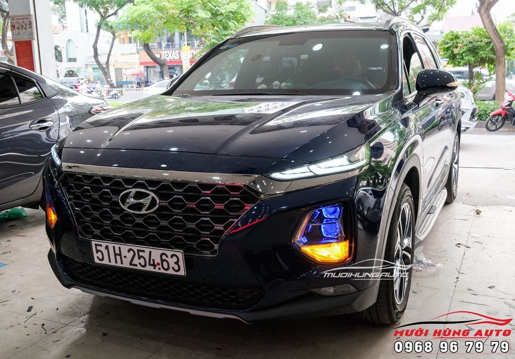 Độ Đèn Tăng Sáng Cho Xe Hyundai Santafe 2020 Chuyên Nghiệp - Mười Hùng Auto