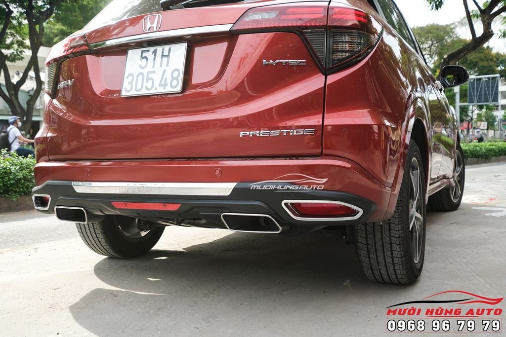 Độ Pô Vuông Thể Thao Và Líp Pô Cho Xe Honda HRV 2020