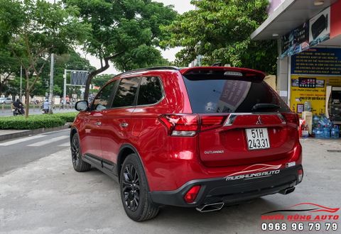  Độ Pô Xe Mitsubishi Outlander 2020 Mẫu Pô Vuông Cao Cấp 