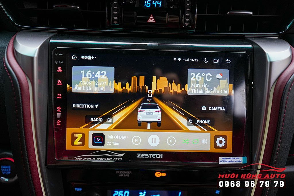Lắp màn Hình Tích Hợp Camera 360 Độ Zestech Z800 Pro+  Cho Xe Toyota Fortuner