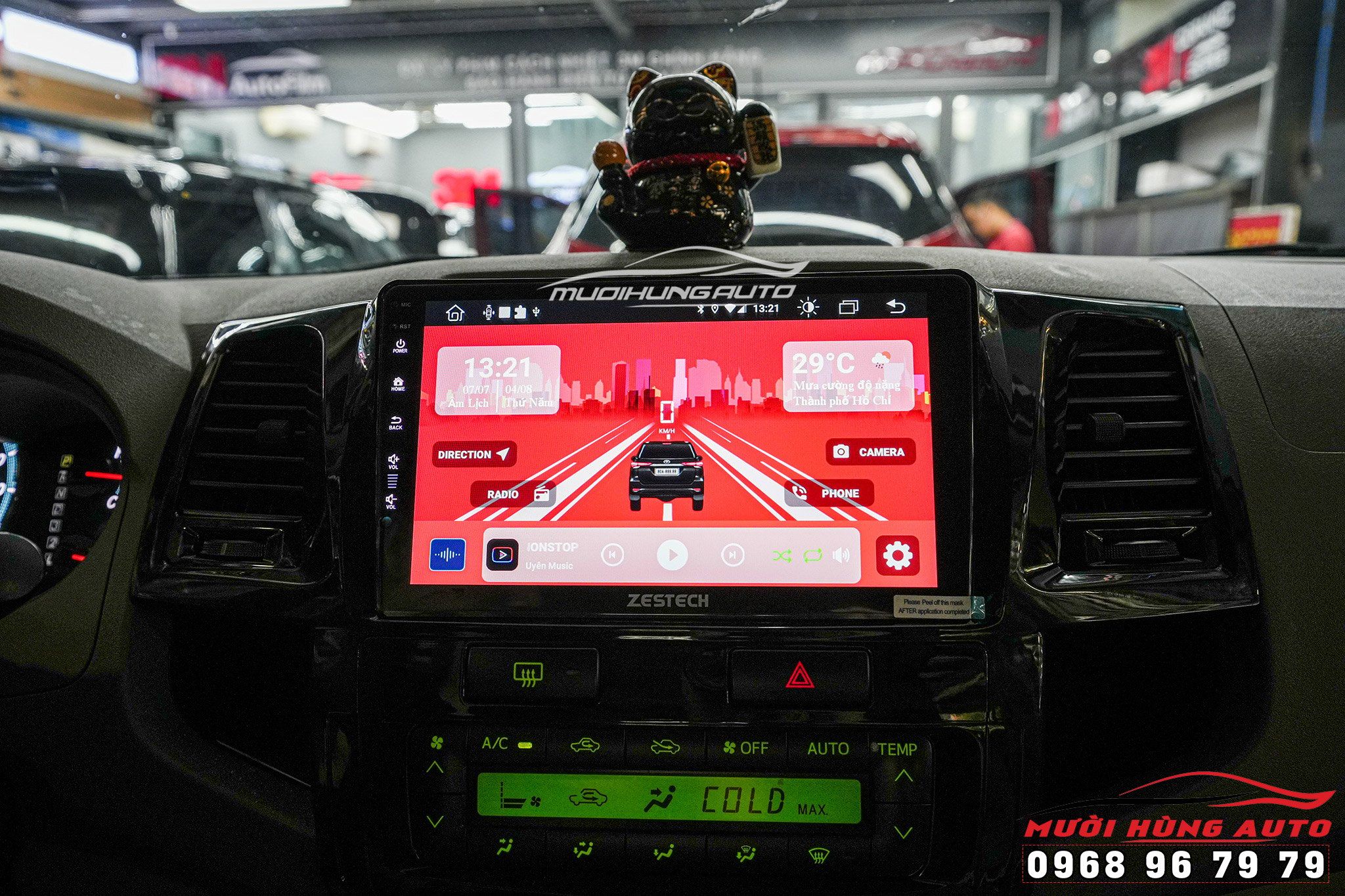 Lắp Màn Hình Liền Camera 360 ZESTECH Z800 PRO+ Cho Xe TOYOTA FORTUNER 2012