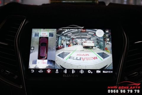 Combo Màn Hình Liền Camera 360 ELLIVIEW S4 DELUXE Cho HYUNDAI SANTAFE