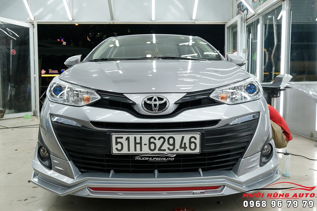 Lắp Body Kit Toyota Vios 2020 Xe Màu Xám Chuyên Nghiệp