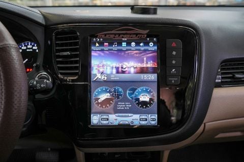  Lắp Màn Hình Android Tesla Cao Cấp Cho Xe MITSUBISHI OUTLANDER 2020 