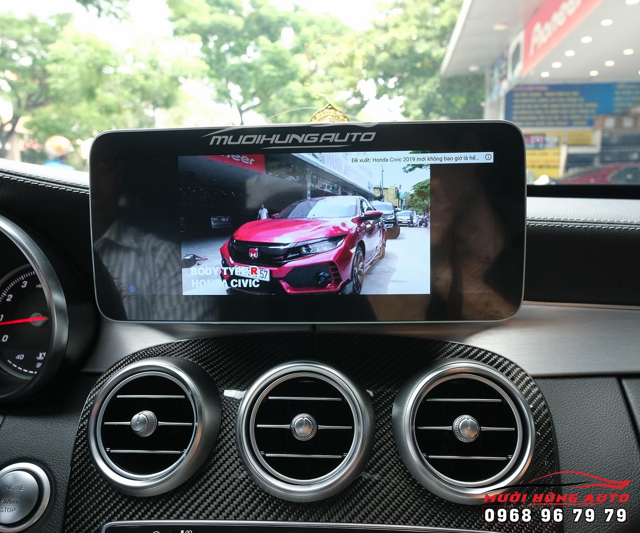Lắp Màn Hình DVD Android Chính Hãng Xe Mercedes C300 Tại TPHCM