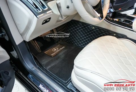  May Thảm Lót Chân 6D Cho Xe MERCEDES S450 Chuyên Nghiệp 