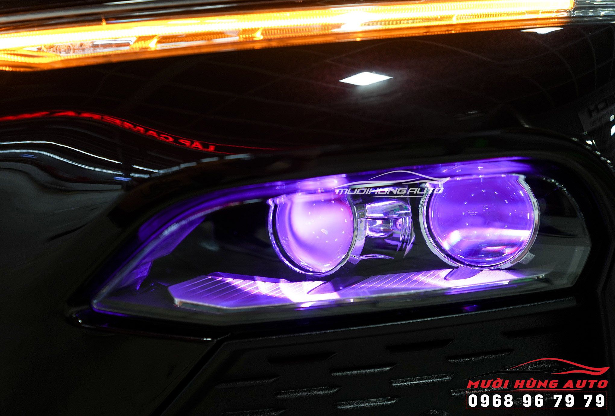 Độ Đèn Bi LED Laser KENZO S900 Và LED Mắt Quỷ Cho VINFAST LUX A2.0