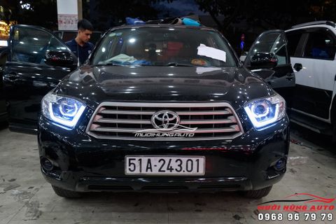  Độ Đèn Bi LED, LED Mí Và Vòng Angel Eyes Cho Toyota Highlander Tại TPHCM 