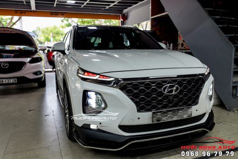  Độ Bi LED DOMAX OMEGA LASER Tăng Sáng Đỉnh Cao Cho HYUNDAI SANTAFE 2019 - 2020 