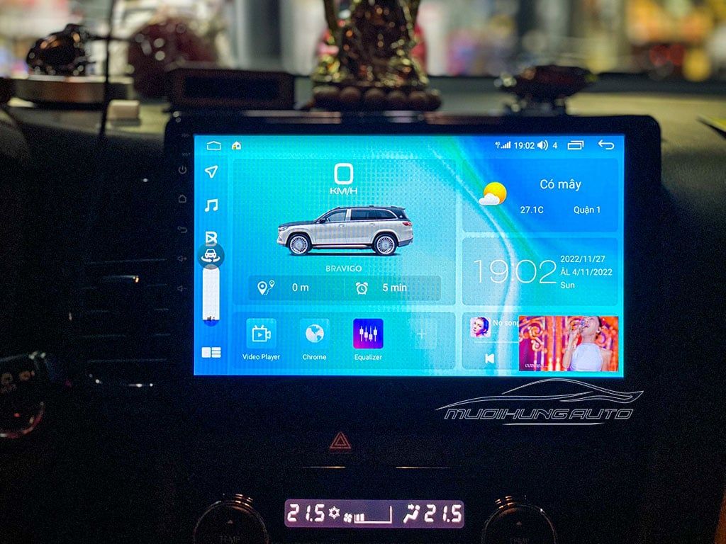 Xe Mitsubishi Outlander 2018 Lắp Màn Hình DVD Android Bravigo Ultimate Liền Camera 360