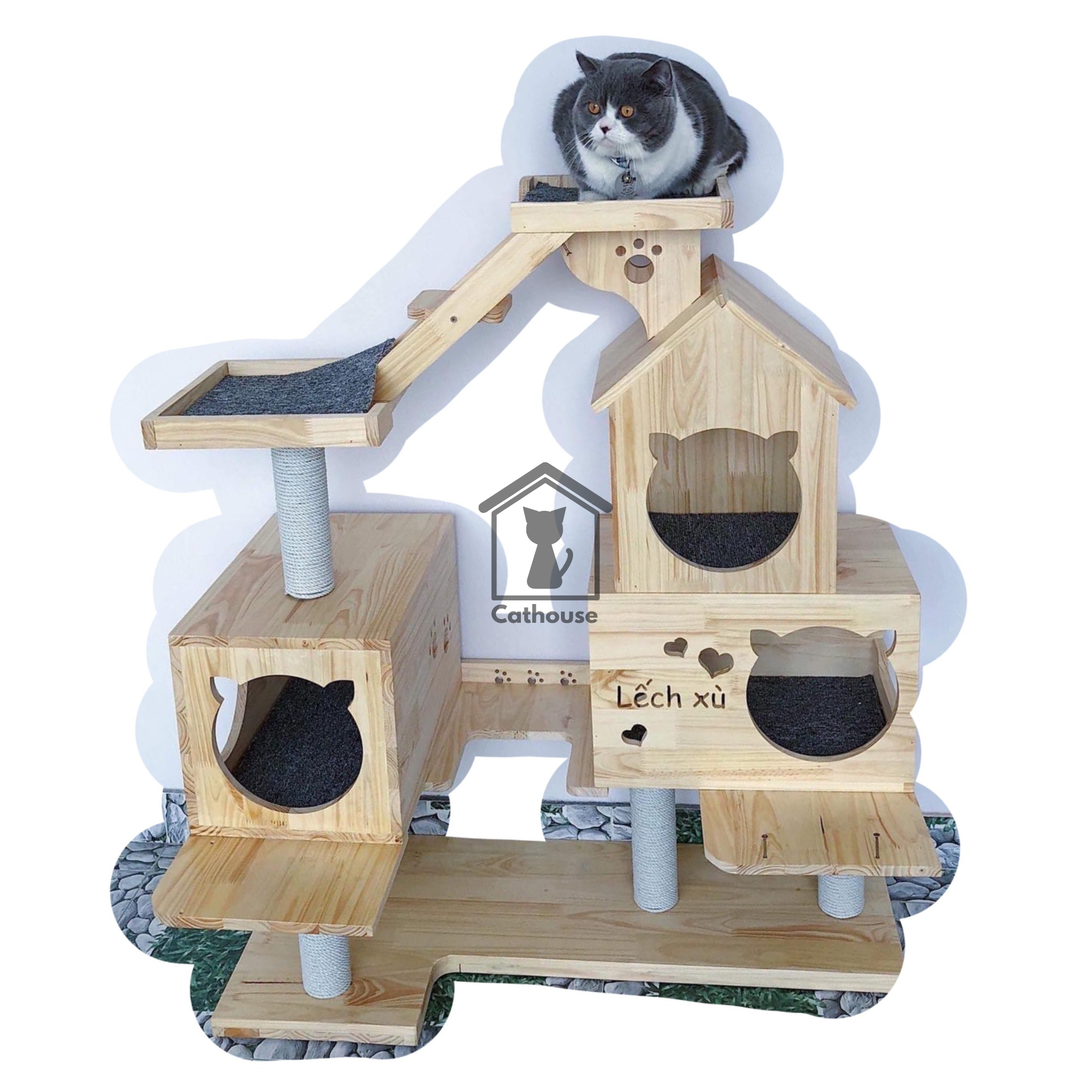  Cat Tree 3 Tầng Mẫu Lớn 