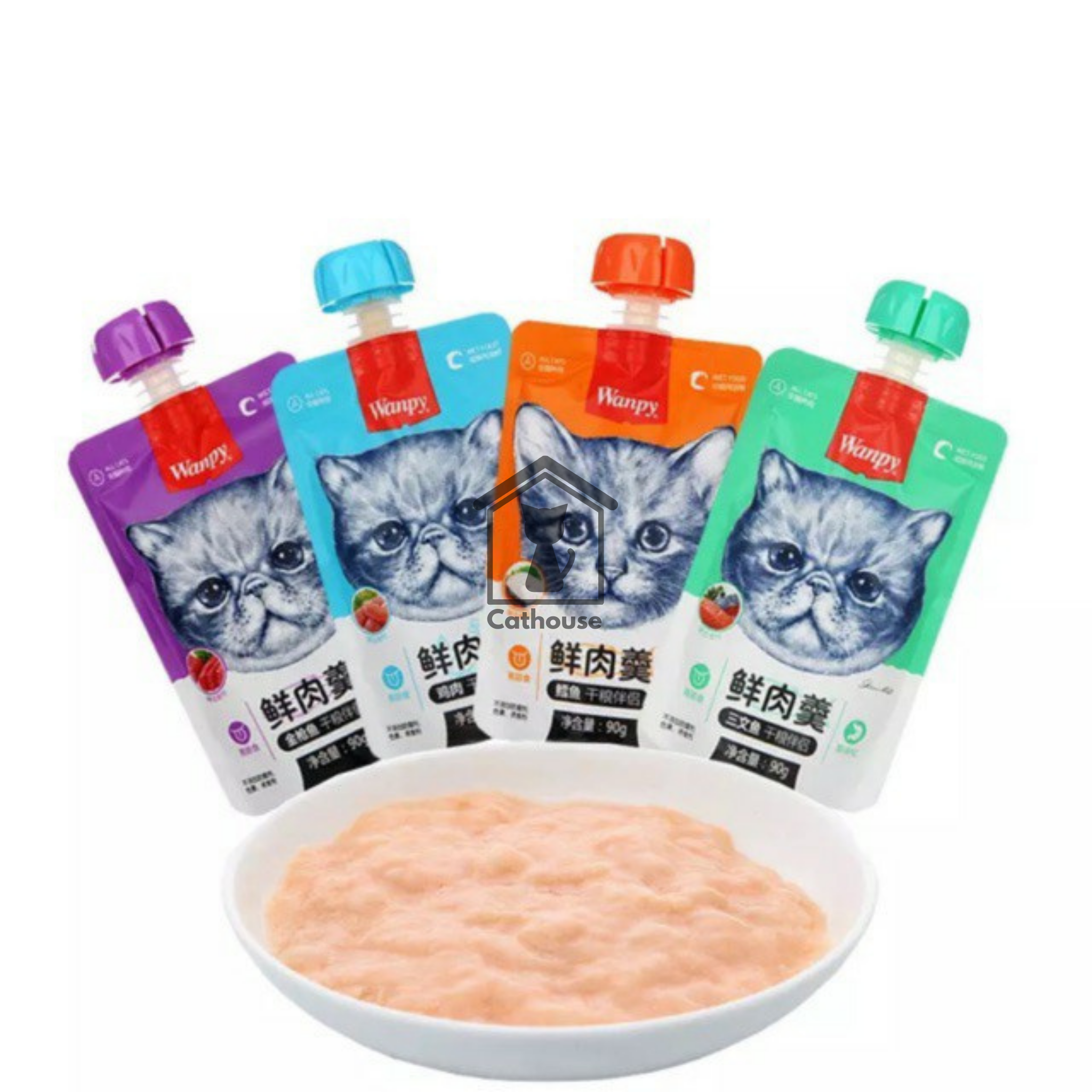  Súp Wanpy Nắp Vặn Chó Và Mèo 90G 