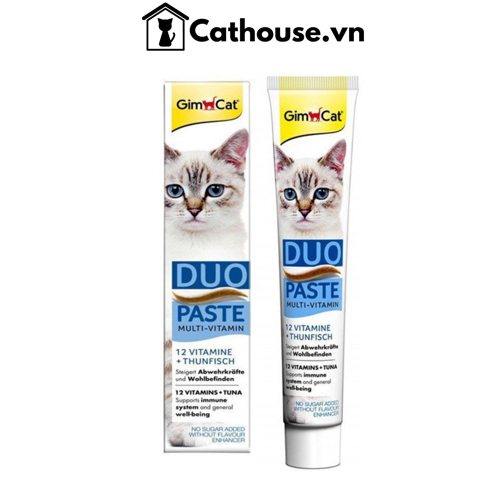  Gel GimCat Duo Paste Multi-Vitamin 50G Cho Mèo Vị Cá Ngừ 