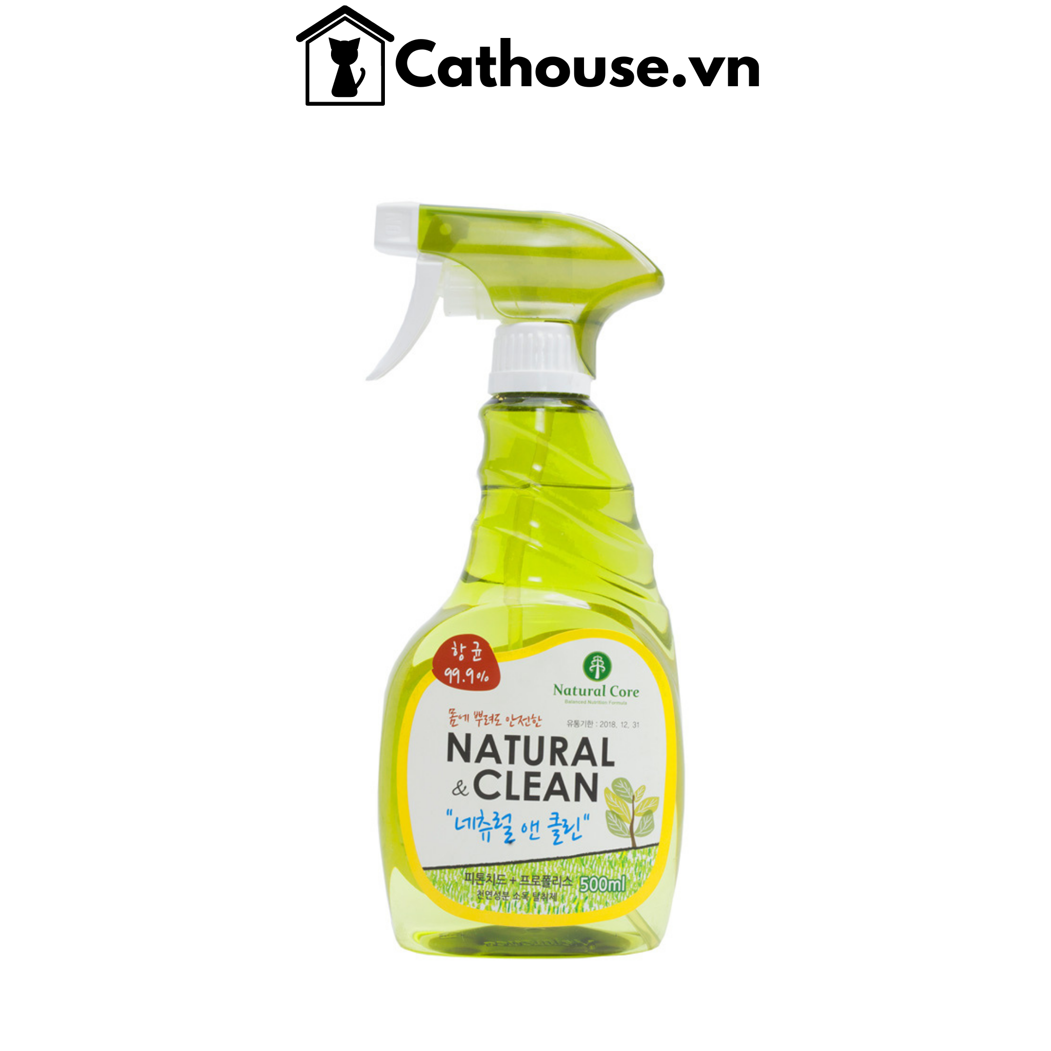  Xịt Khử Mùi Natural Clean Diệt Khuẩn 500ml 