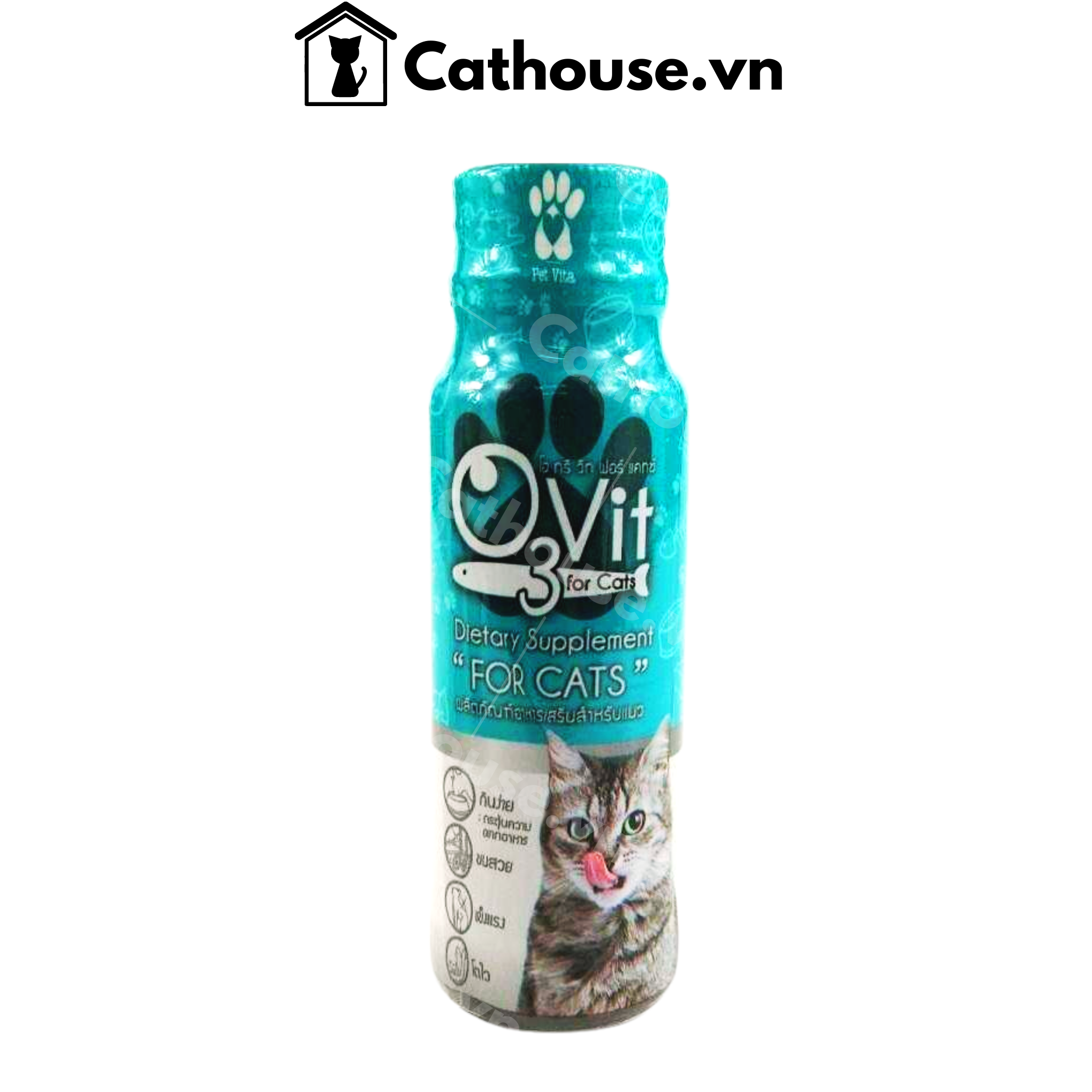  Siro O3Vit Bổ Sung Omega3 + Vitamins Cho Mèo 