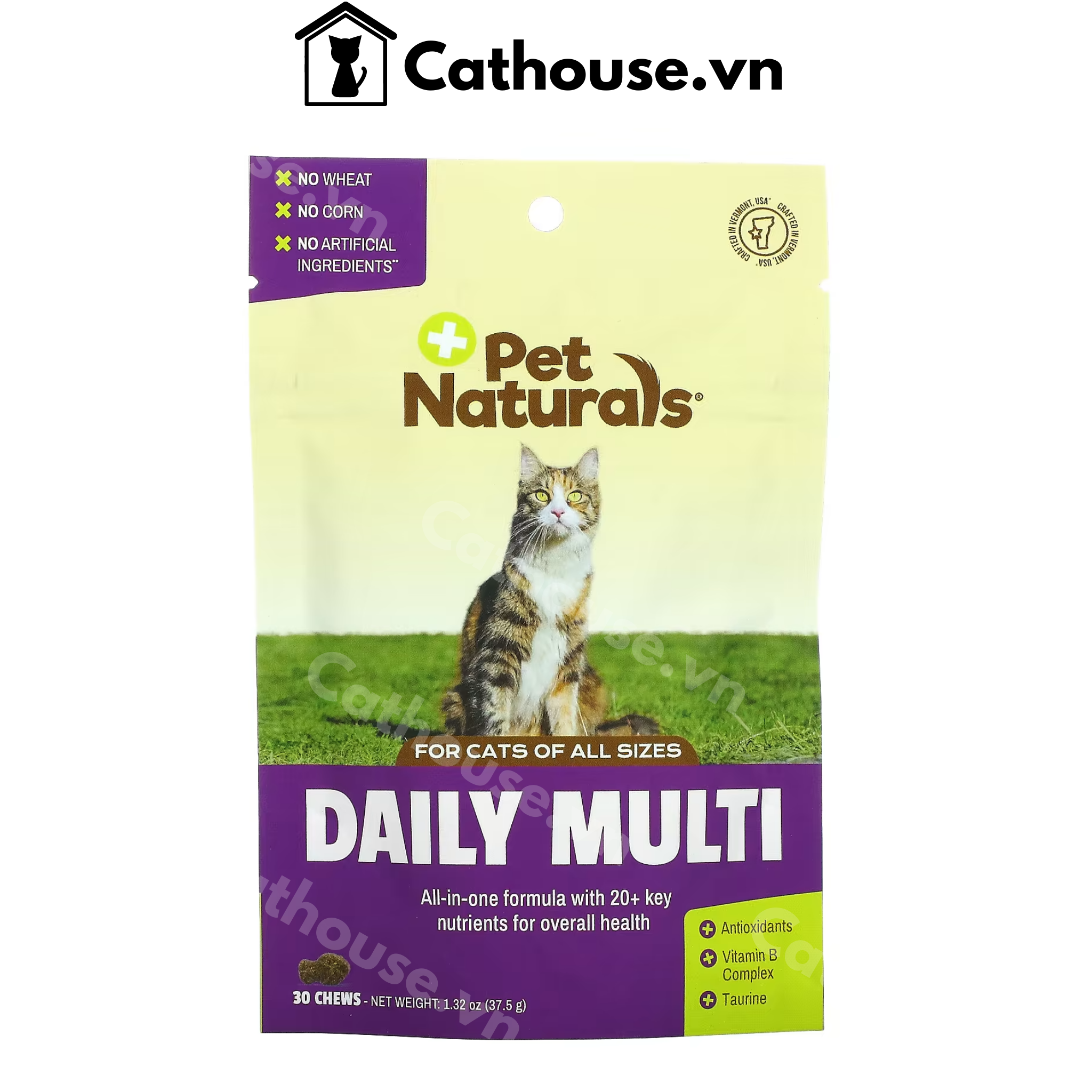  Viên Nhai  Pet Naturals Daily Multi Bổ Sung Vitamin Cho Mèo 