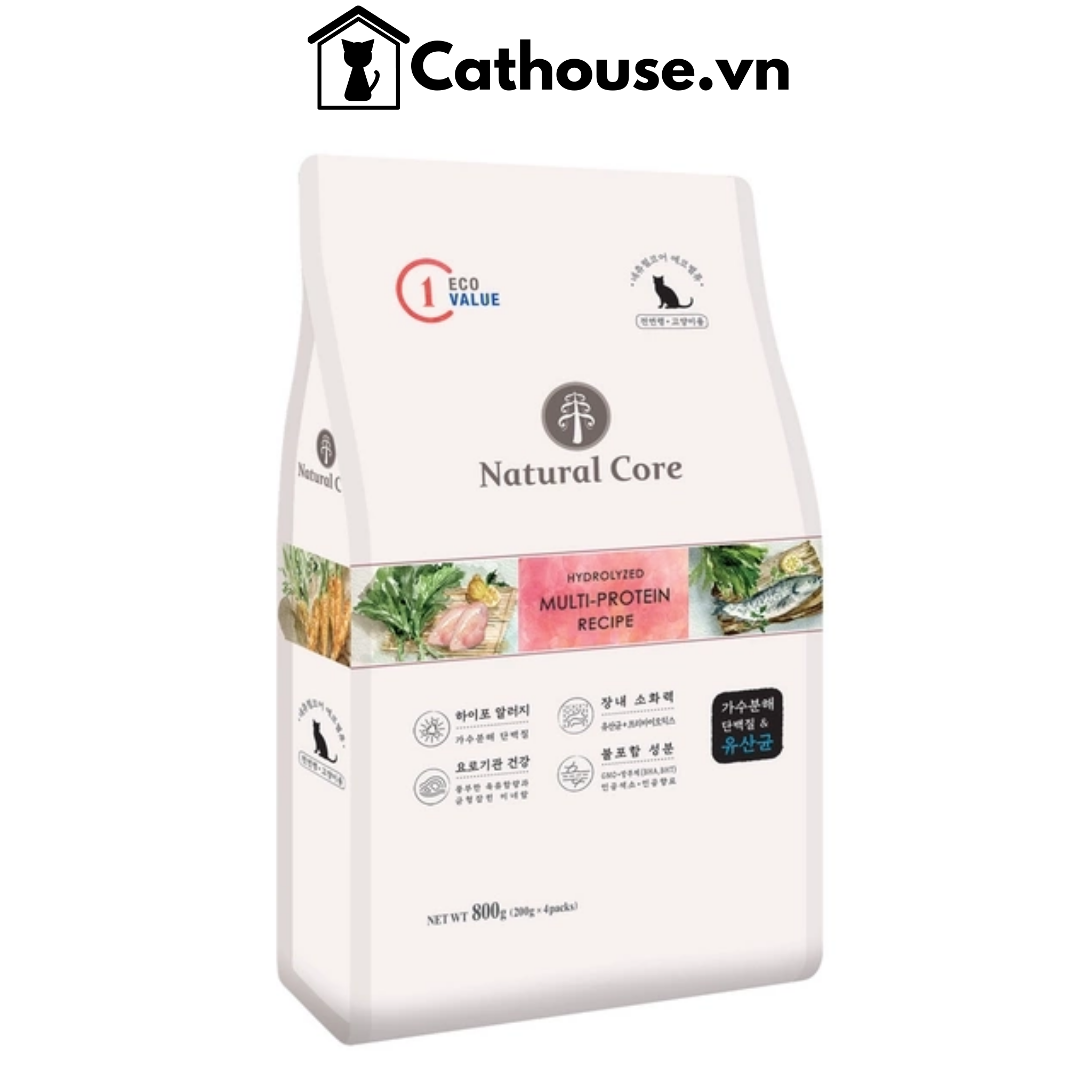  Hạt mèo đa đạm Natural Core Multi Protein ECO C1 