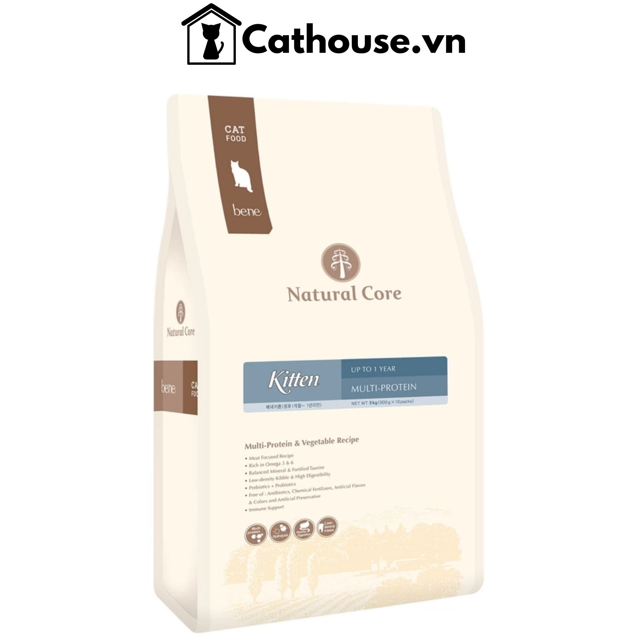  Hạt Mèo Con Natural Core Bene Kitten 