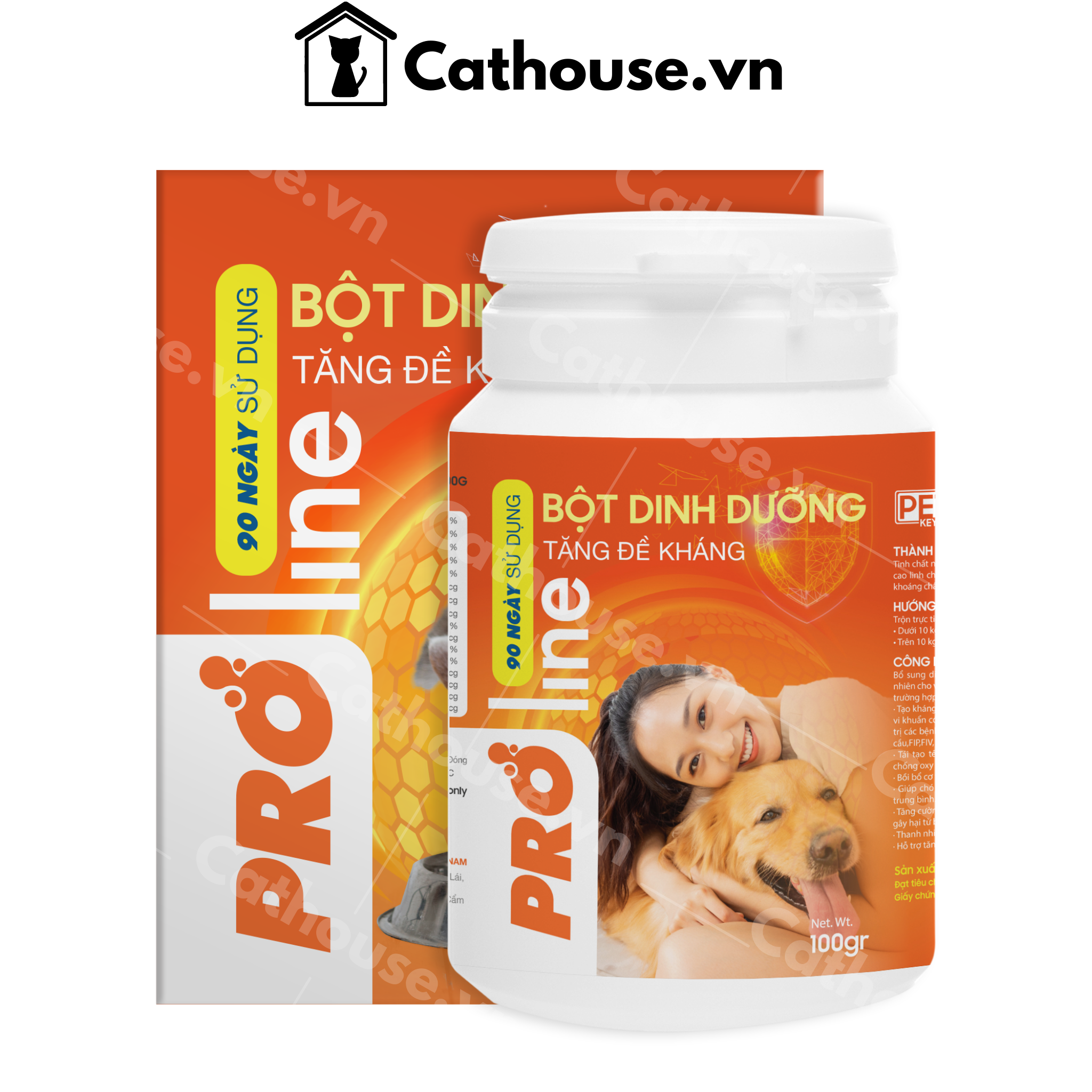  Bột Tăng Đề Kháng Proline Dành Cho Chó Mèo 
