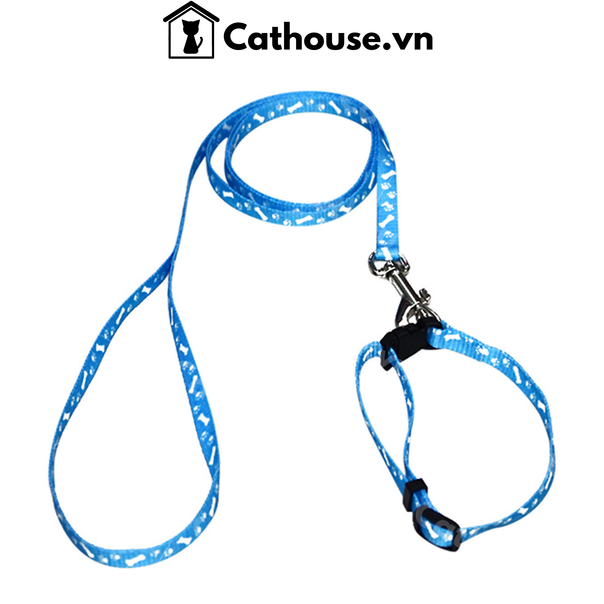  Dây Dắt Vòng Cổ Họa Tiết 1 CM 