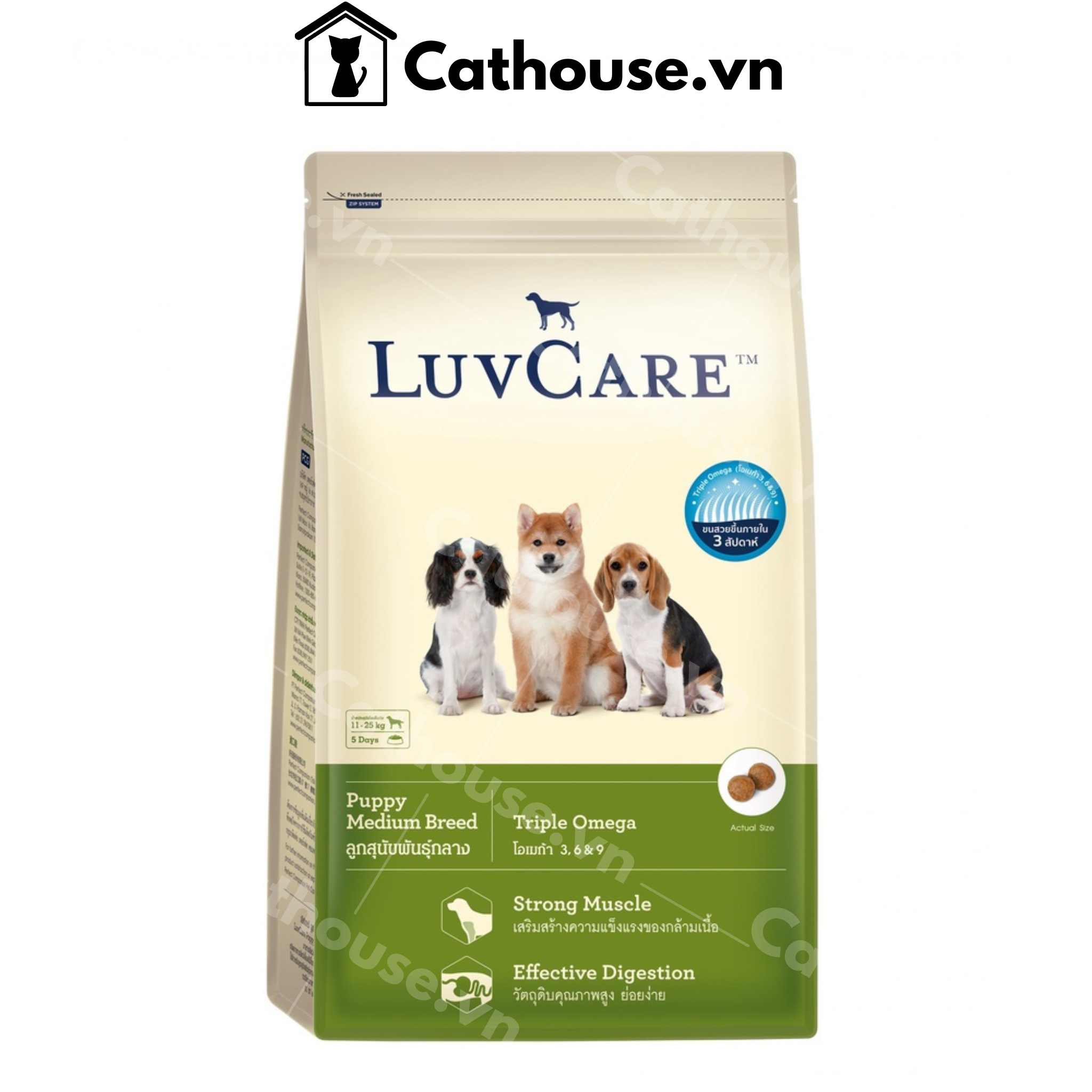  Hạt Cho Chó LuvCare Puppy Medium Breed 