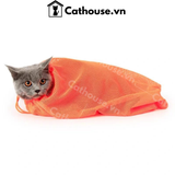  Túi Lưới Tắm Mèo Chống Cào 