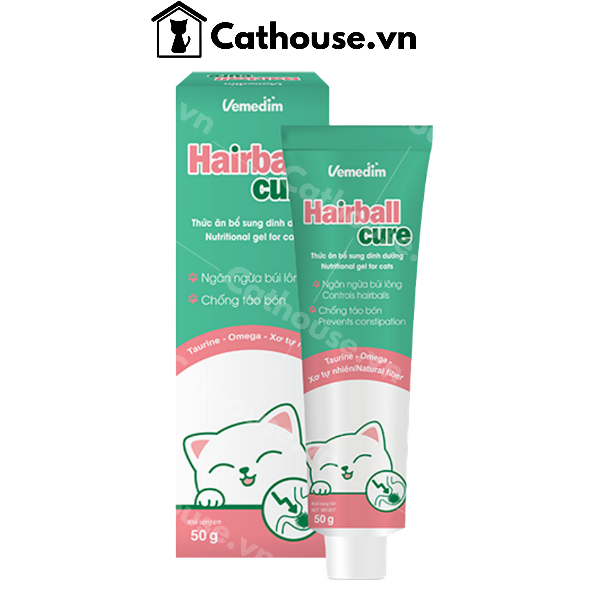  Gel Dinh Dưỡng Tiêu Búi Lông Vemedim HairBall Cure 