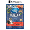  Pate Mèo Snappy Tom Real Fish Gói 85G 