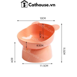  Bát Đơn Nhựa Đế Cao Hình Gấu 