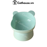  Bát Đơn Nhựa Đế Cao Hình Gấu 