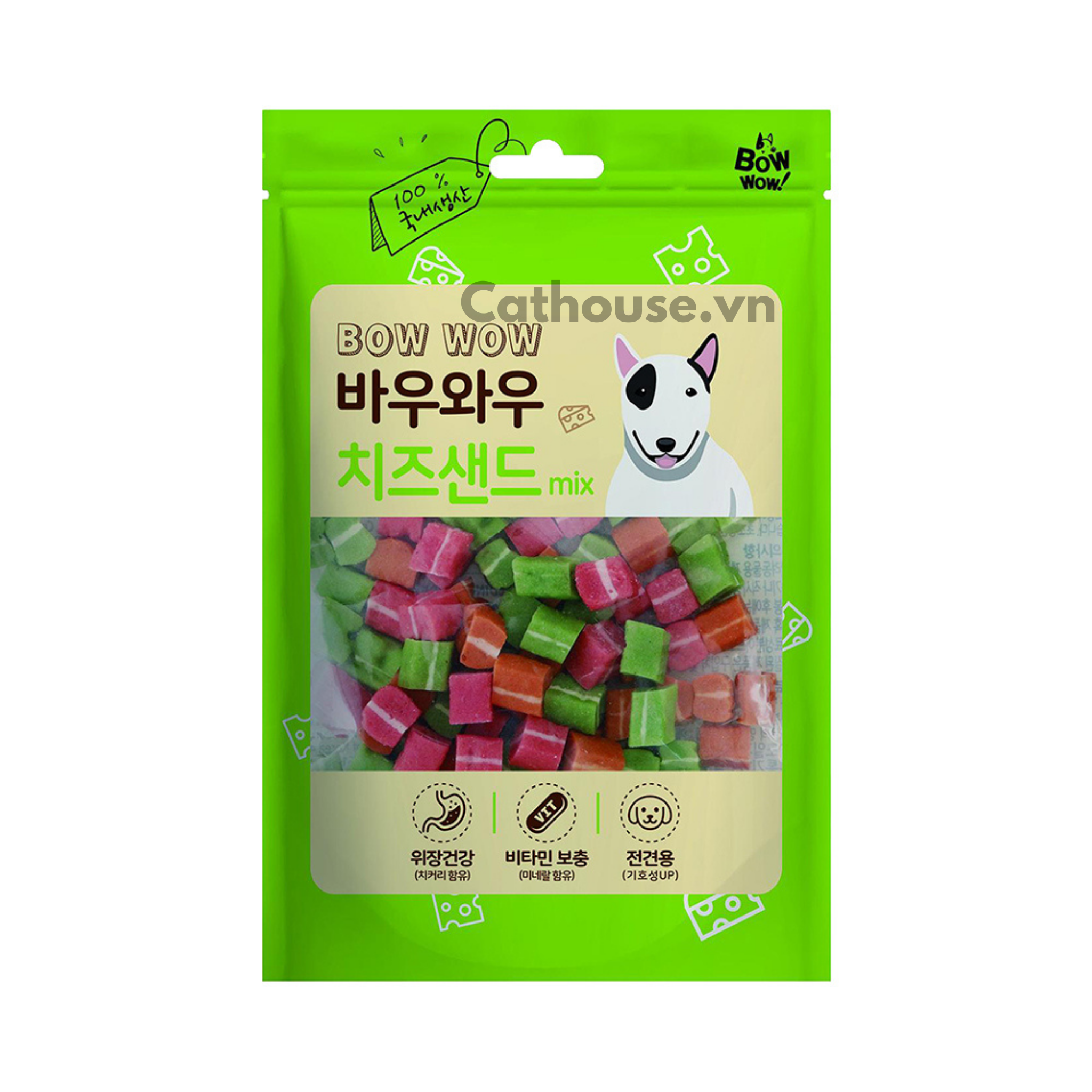  Sandwich Hỗn Hợp Cho Chó Bowwow 120G 