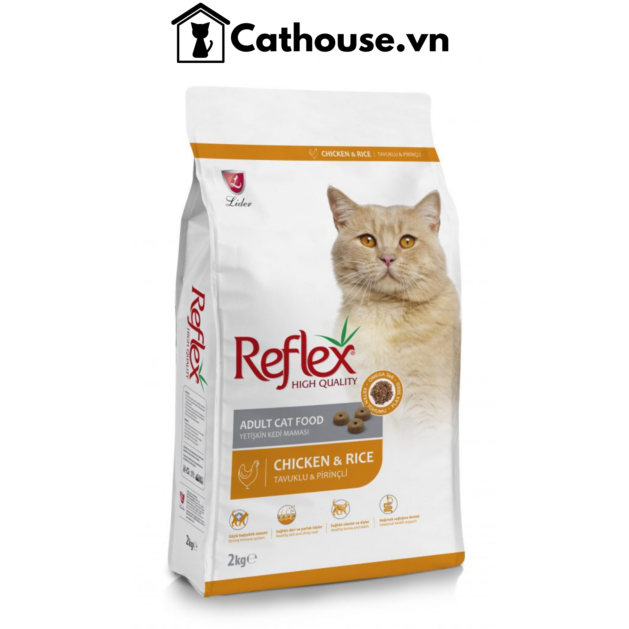  Hạt Mèo Lớn Reflex Adult Food Chicken 