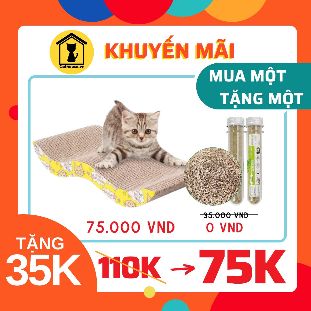  [ GIẢM 35K ] MUA Bàn Cào Móng TẶNG Cỏ Catnip Thư Giãn 