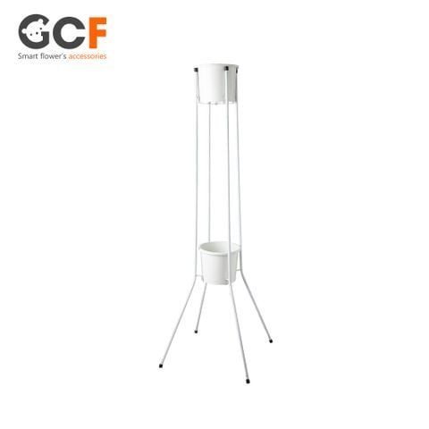  (5 cái) Kệ Cắm Hoa Thông Minh 1m4 - Kèm 2 chậu nhựa/cái - Màu Trắng 