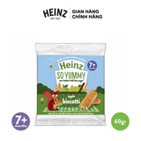  Bánh Quy Ăn Dặm Biscotti Vị Táo Heinz 60G (Ít Đường) - Dành cho bé 7+ 