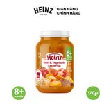  Lọ Thịt Bò Hầm Và Rau Củ Nghiền HEINZ 170g (Date: 26/11/2022) + Tặng 1 Hũ TAHC Bí Ngô, Rau Bina, Phô Mai 170g (Date T3/2022) 