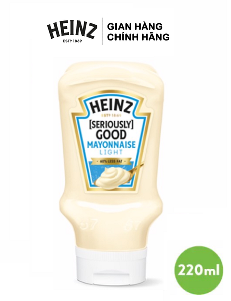  Sốt Mayonnaise Light HEINZ 220ml (Ít Béo) 