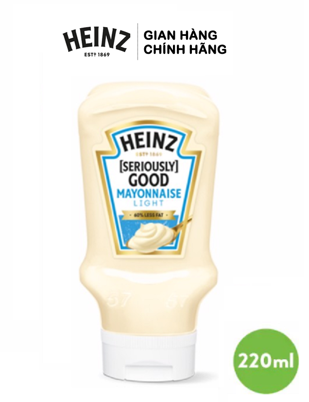  Xốt Mayonnaise Light HEINZ 220ml (Ít Béo) 