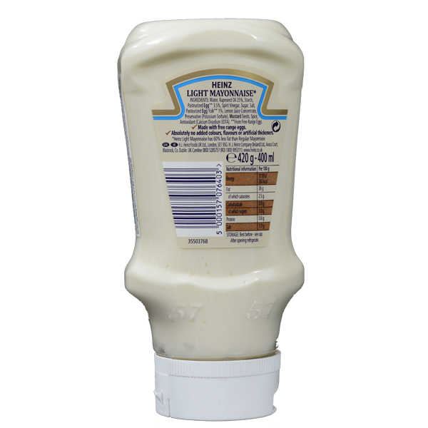  Sốt Mayonnaise Light HEINZ 400ml (Ít Béo) 