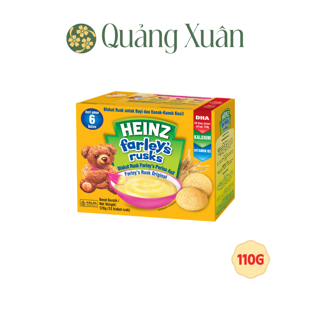  Bánh Quy Farley Truyền Thống HEINZ 120g - Dành cho bé từ 6+ 