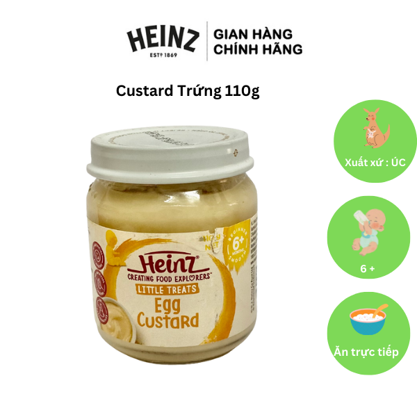  Lọ Dinh Dưỡng Trứng Sữa HEINZ 110g  (Bé 6 Tháng Tuổi) 