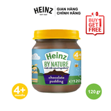  [Mua 1 Tặng 1] Lọ Hỗn Hợp Nghiền Pudding Sô-Cô-La HEINZ 120g (Date: 31/05/2022) (Bé 4 Tháng Tuổi) 