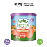  Bột Ăn Dặm Vị Cháo Đào HEINZ 240g (Date 28/05/22) (Bé 7 Tháng Tuổi) + Tặng 1 Bột Cháo Kem Yến Mạch 240g (Date 02/09/2022) 