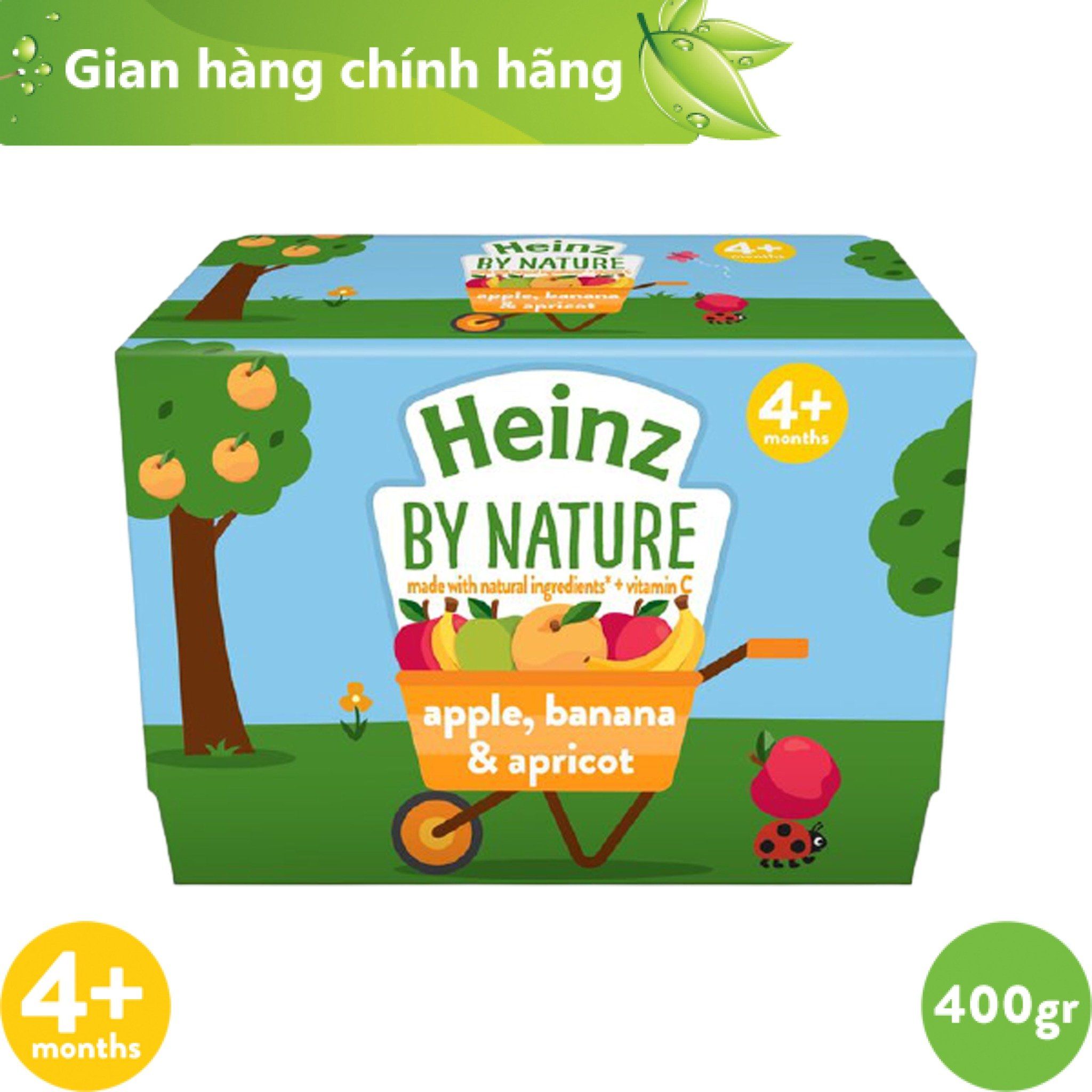  [MUA 1 TẶNG 1] Hỗn Hợp Nghiền Táo, Chuối Và Mơ HEINZ [Date:31/10/2021] 