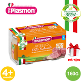  Lốc Thịt Bê và Bột Gạo Plasmon 160g (Date 28/02/2023) (Bé 4 Tháng Tuổi) + Tặng 1 Hũ Thịt Gà Bột Gạo Plasmon 160g (Date 2023) 