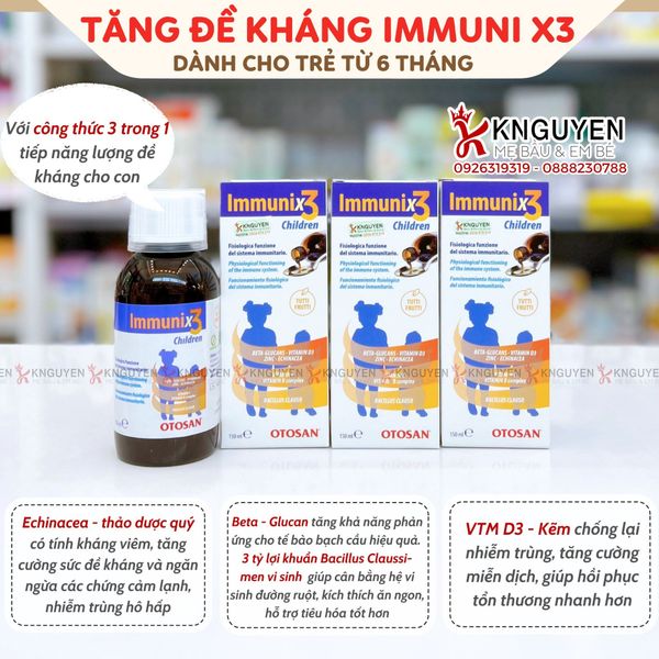  Tăng đề kháng Immunix3 - lọ 150ml 