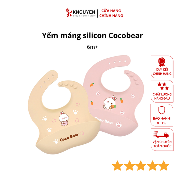  Yếm máng silicone CocoBear 
