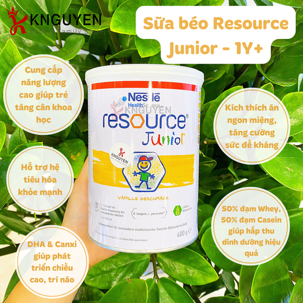  Sữa béo Resource Junior Đức – 400g (Từ 1-10 tuổi) 