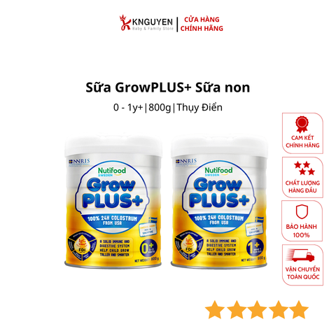 Nutifood GrowPLUS + Sữa Non Cho Bé (800g) 
